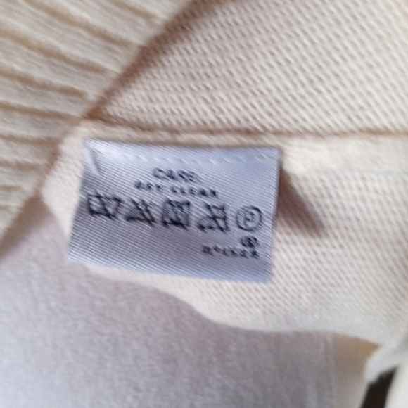 Ralph Lauren Cream Knit V Neck Merino Wool Cashmere Blend Sweater NWT Size XL - Picture 8 of 10